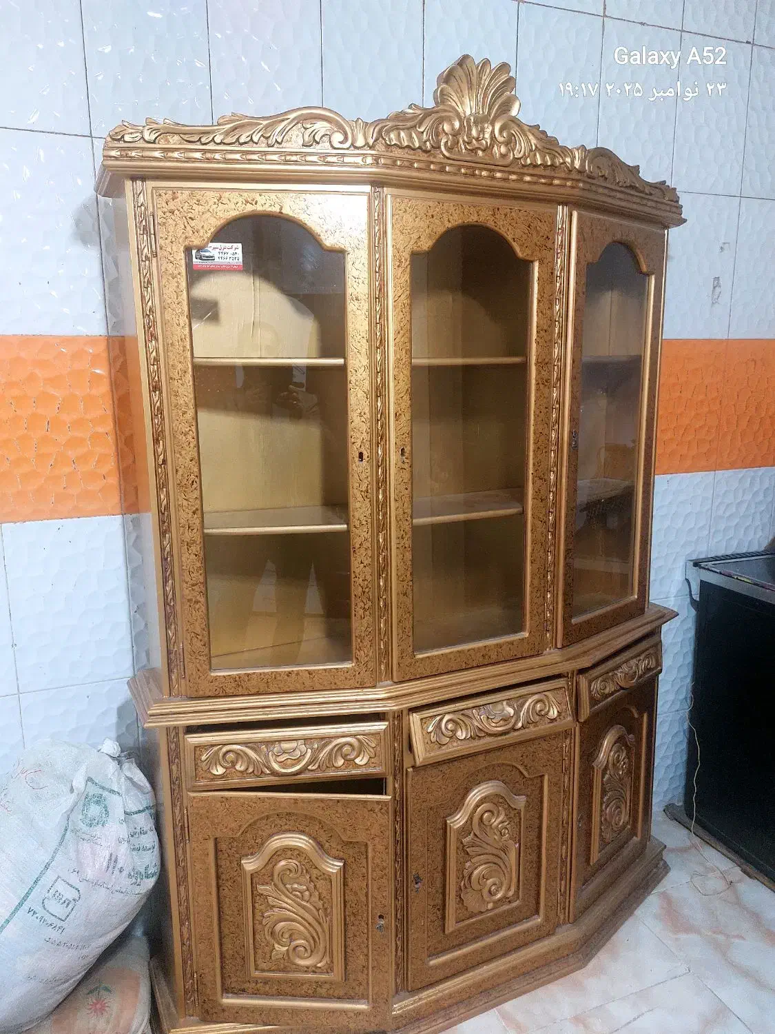 کمد لباس و بوفه ۲ تیکه ای چوبی و ۱ اجاق گاز|جاکفشی، کمد، دراور|سبزوار, شهدا|دیوار