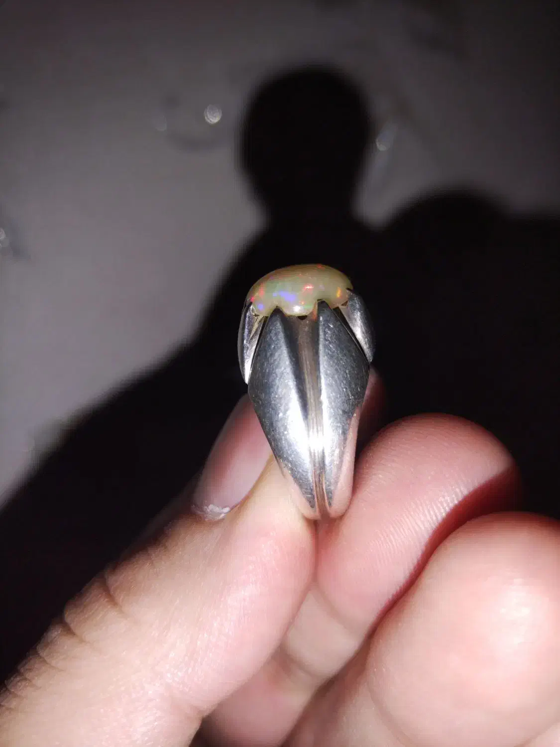 انگشتر نقره اپال اتیوپی|جواهرات|تهران, بهارستان|دیوار