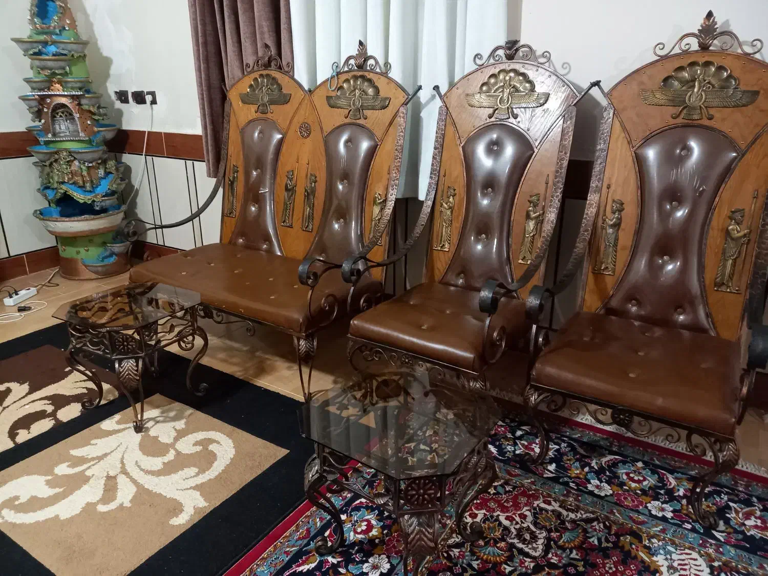 مبل فرفوژه قدیمی وعتیقه|مبلمان خانگی و میز عسلی|کلاله, |دیوار