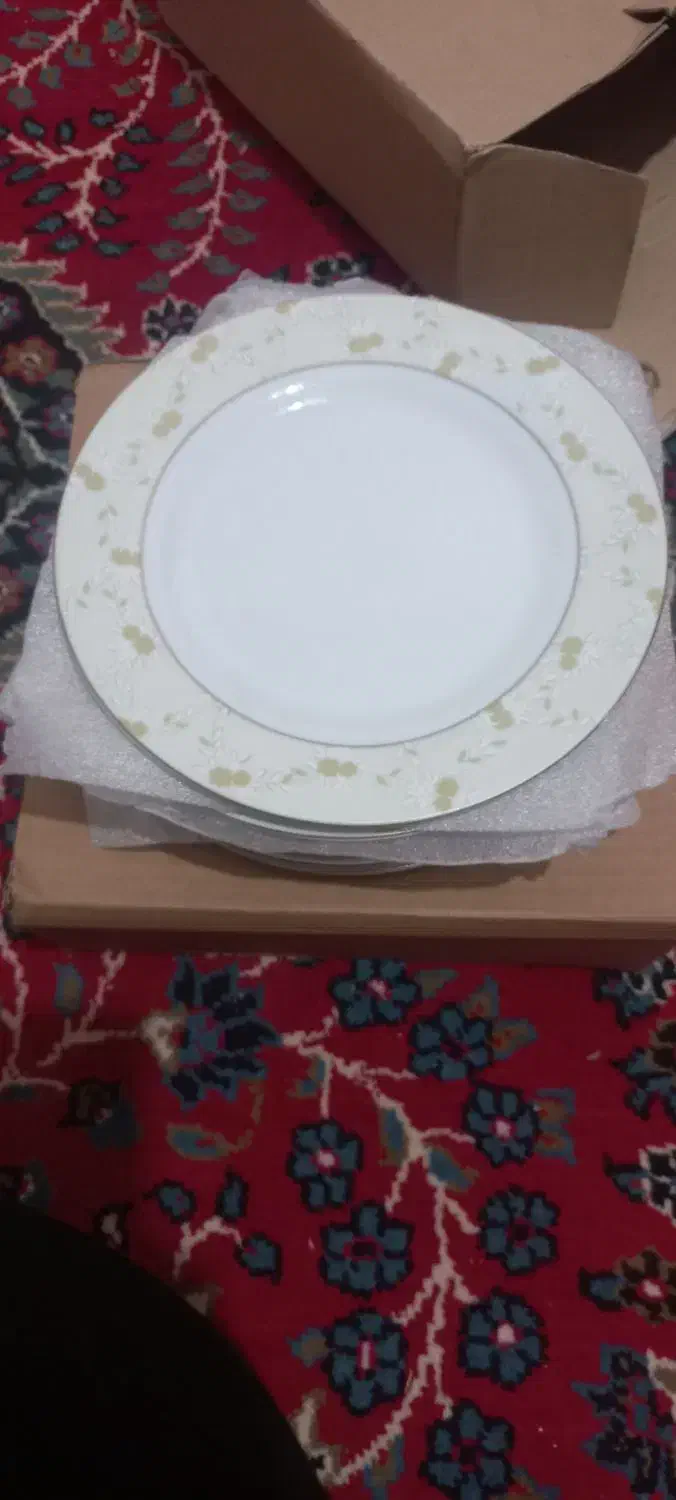 ۱۲ بشقاب میوه خوری نو با کارتن|ظروف سرو و پذیرایی|اندیمشک, |دیوار