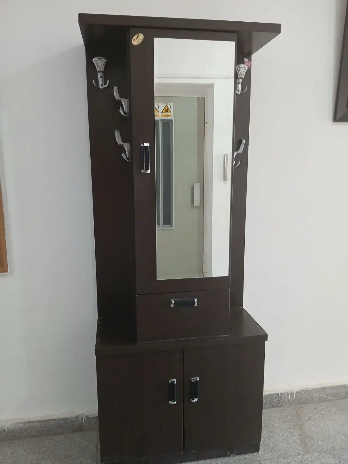 جاکفشی آینه دار به ابعاد ۱۸۵در ۷۳در ۳۰|جاکفشی، کمد، دراور|پرند, فاز ۵|دیوار