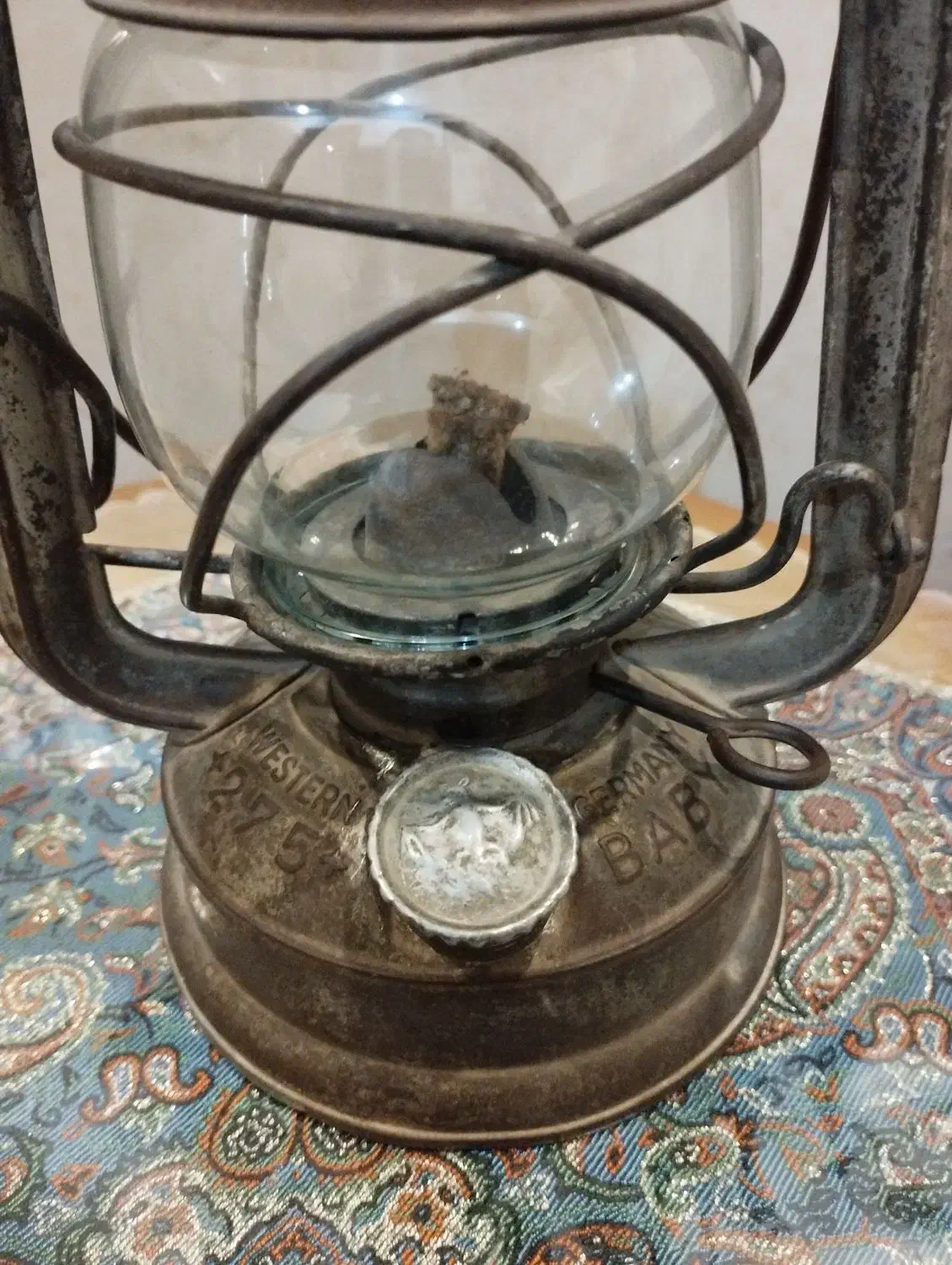 فانوس آلمانی قدیمی عتیقه|لامپ و چراغ|یزد, |دیوار