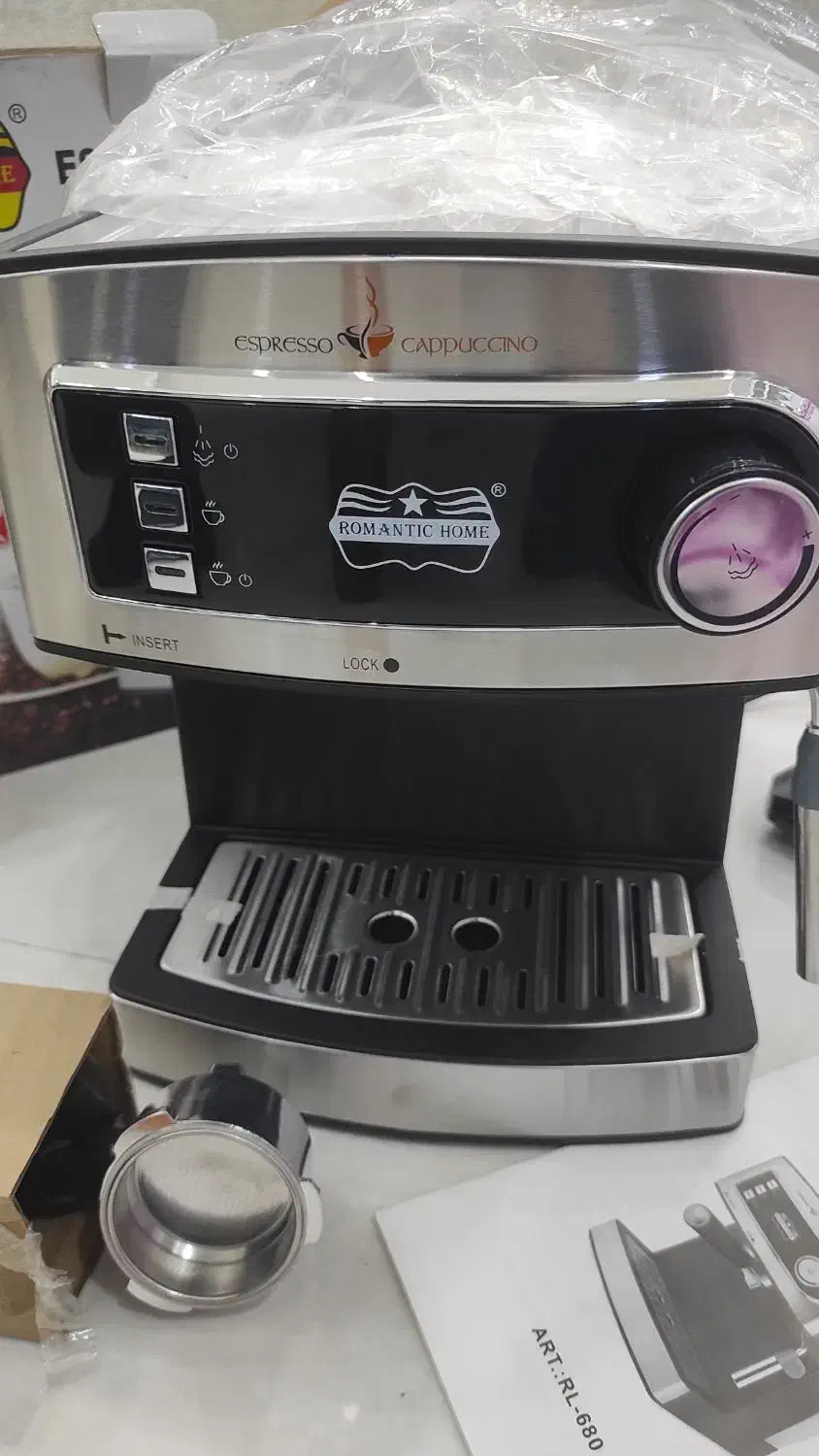 اسپرسو ساز خانگی نو کاملا بدون استفاده|سماور، چایساز، قهوهساز|دزفول, |دیوار