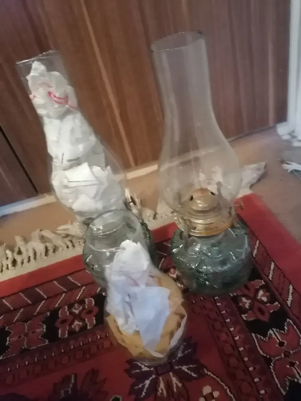 چراغ نفتی شیشه ای|کلکسیون اشیاء عتیقه|اهواز, نادری|دیوار