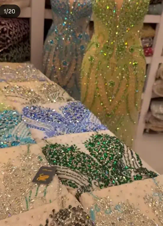 انواع پارچه های پنل و سنگدوزی|لباس|زاهدان, |دیوار