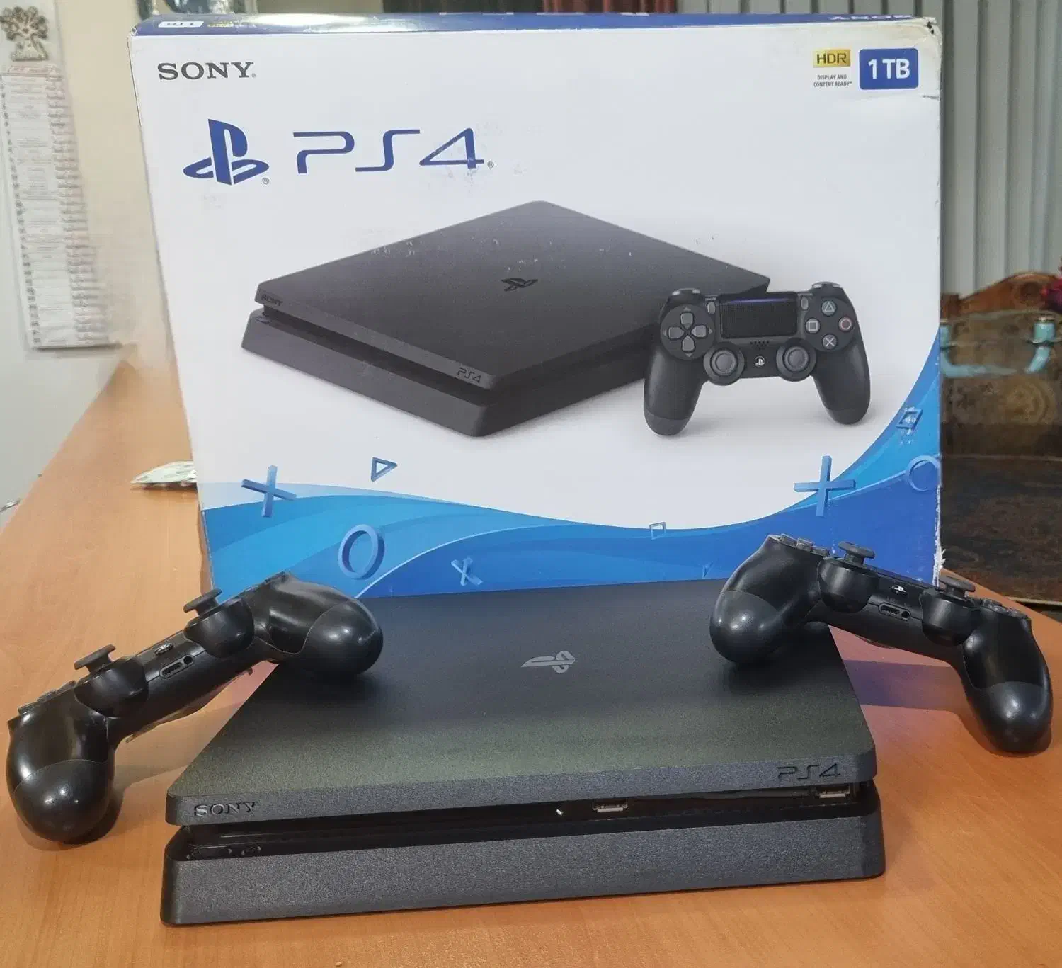 دستگاه ps4 اسلیم ، دو دسته ، ۱ ترابایت|کنسول، بازی ویدئویی و آنلاین|قزوین, |دیوار