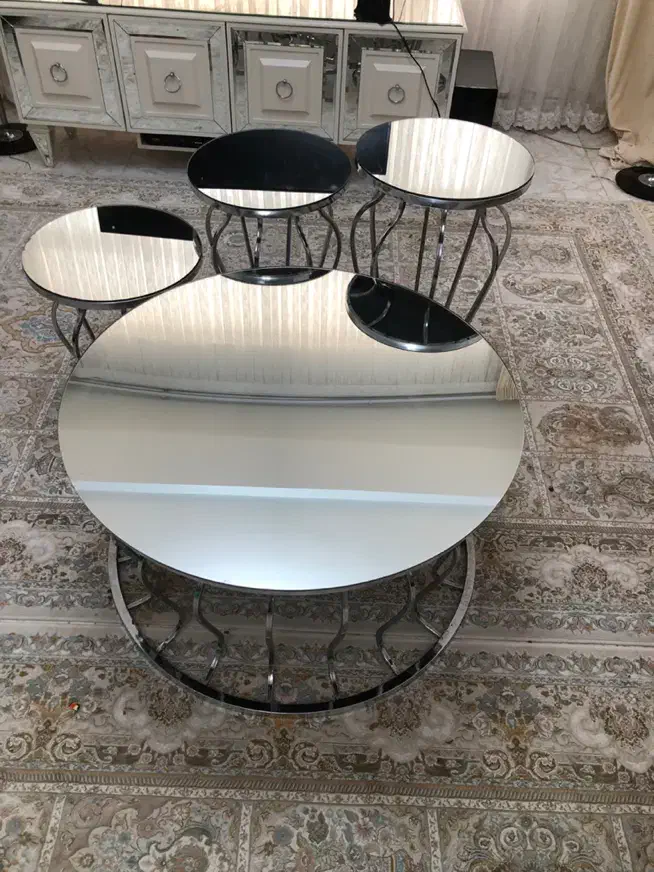 جلومبلی میز عسلی آینه ای|مبلمان خانگی و میز عسلی|آستارا, |دیوار