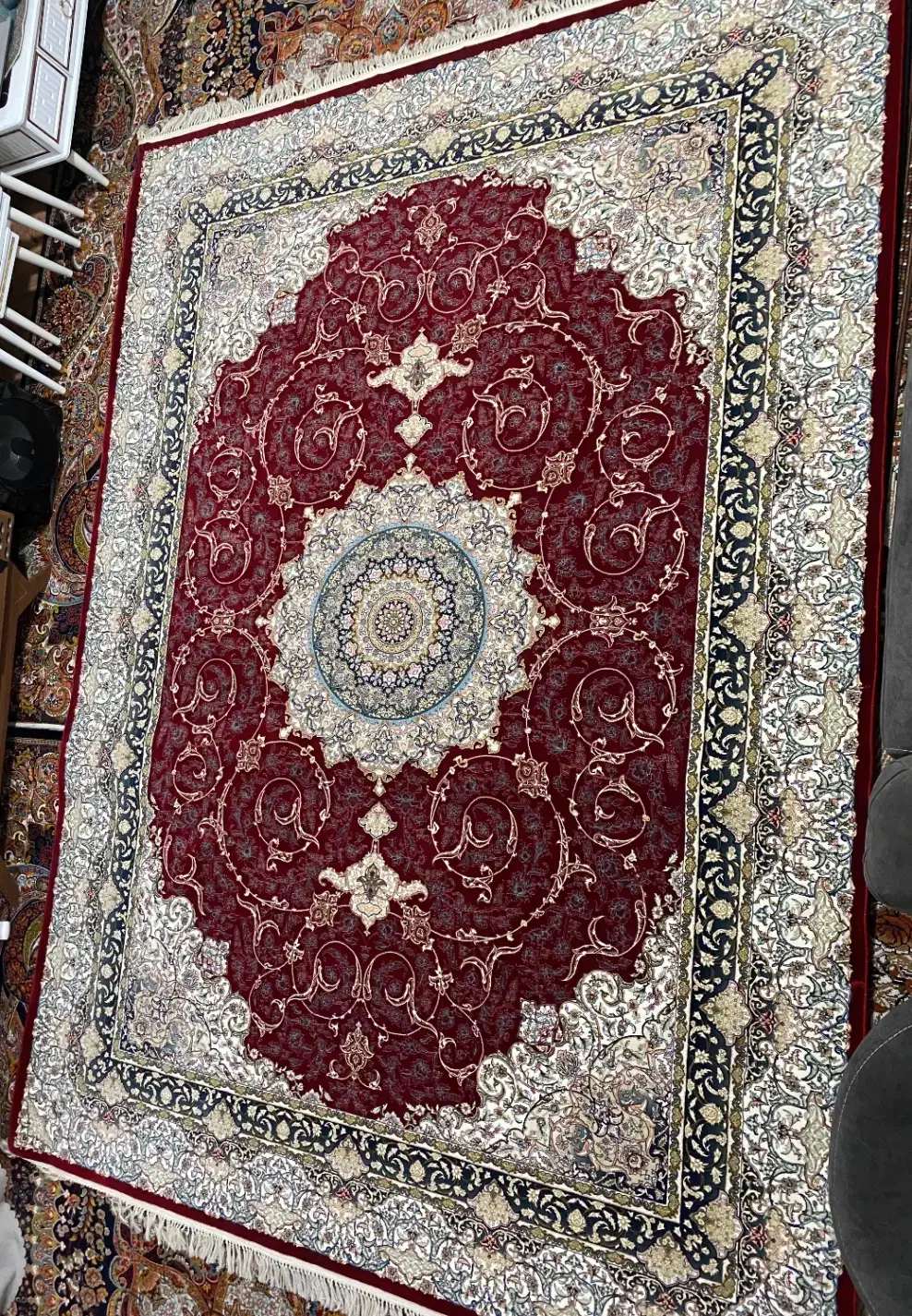 فرش ۹ متری یلدای کویر زاگرس کاشان درجه یک|فرش|آمل, |دیوار