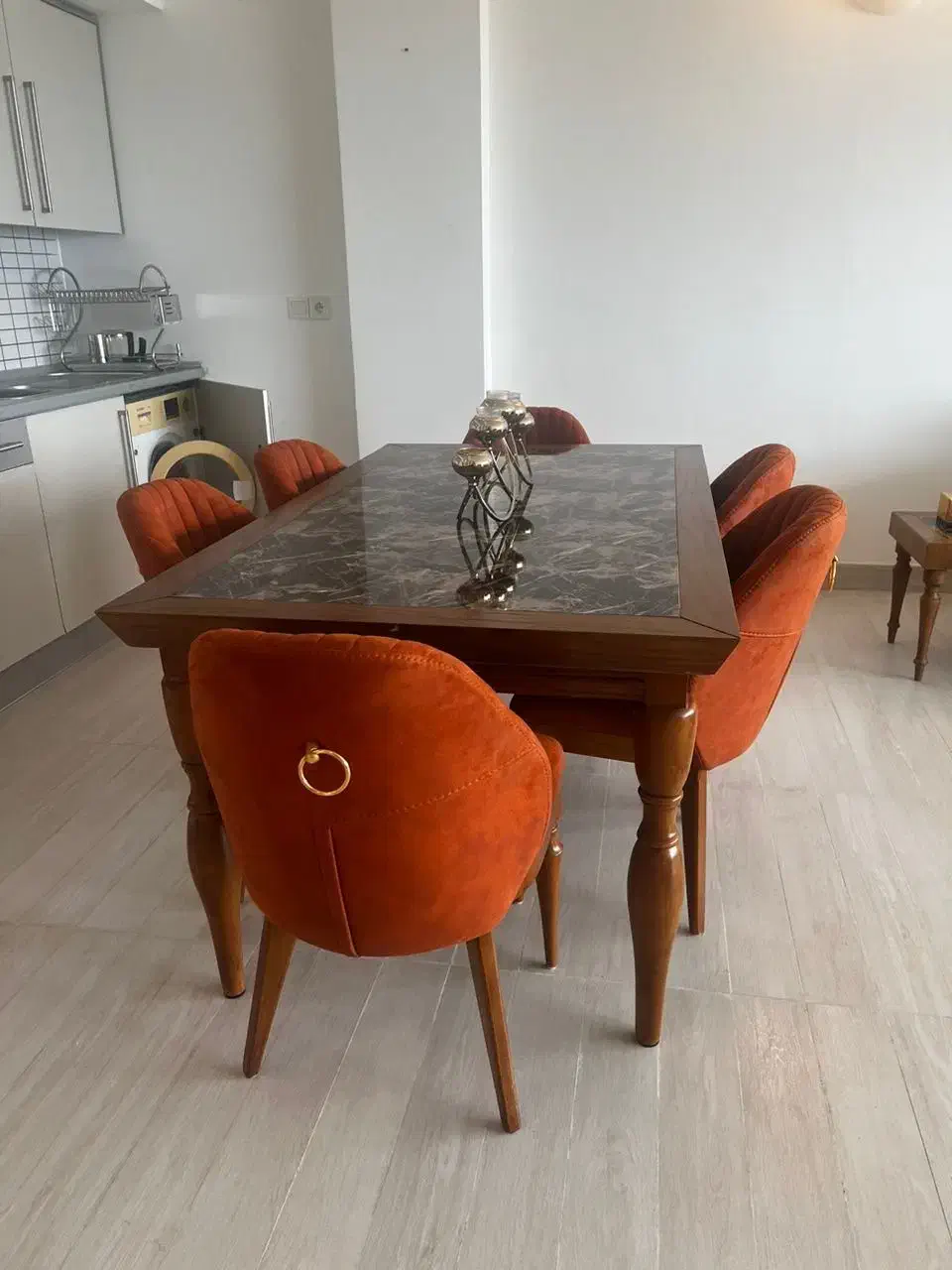 میز نهار خوری شش نفره|میز و صندلی غذاخوری|کیش, |دیوار