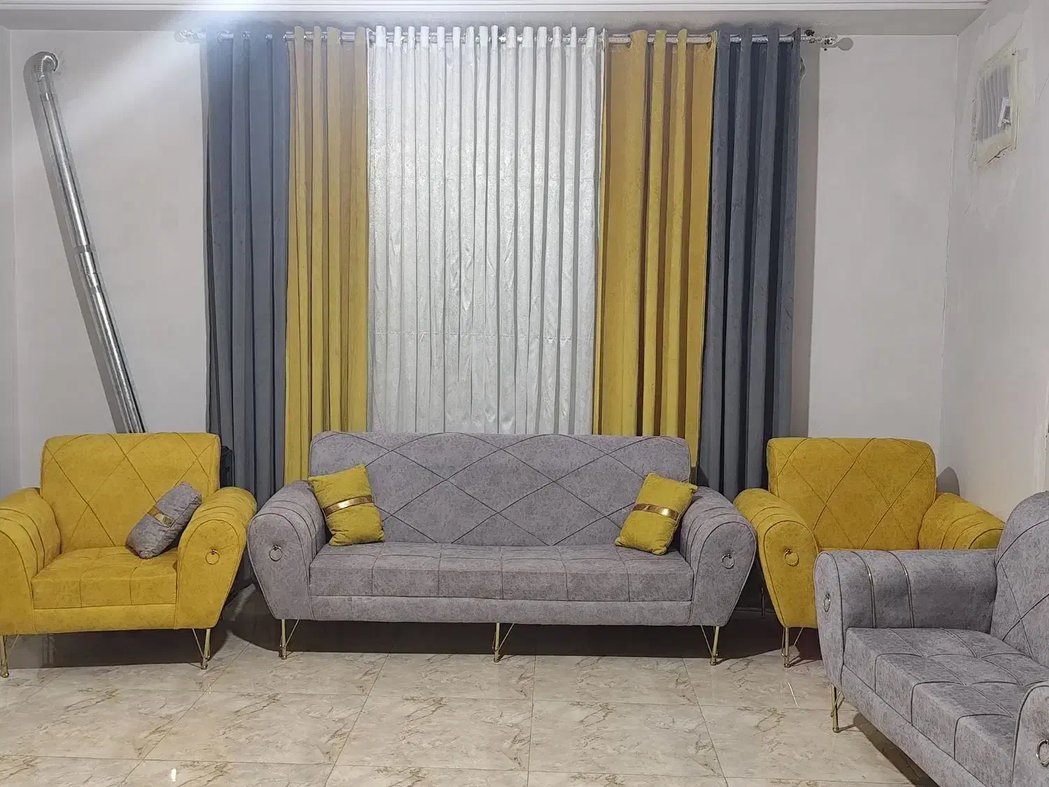 مبل راحتی هفت نفره نونو|مبلمان خانگی و میز عسلی|رباط‌کریم, نصیرشهر|دیوار