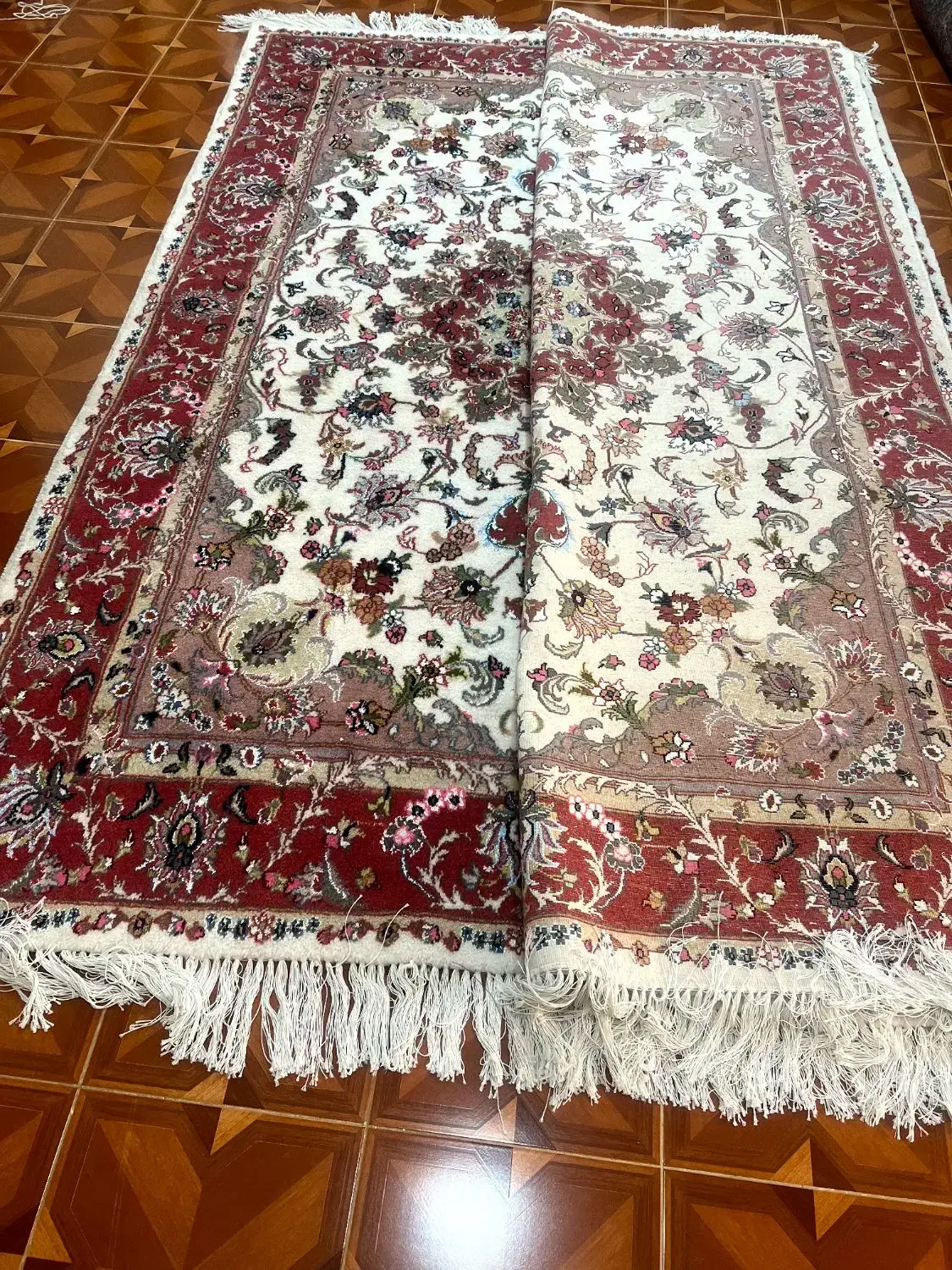 جفت فرش 6 متری دستباف کاشمر|فرش|بوکان, |دیوار