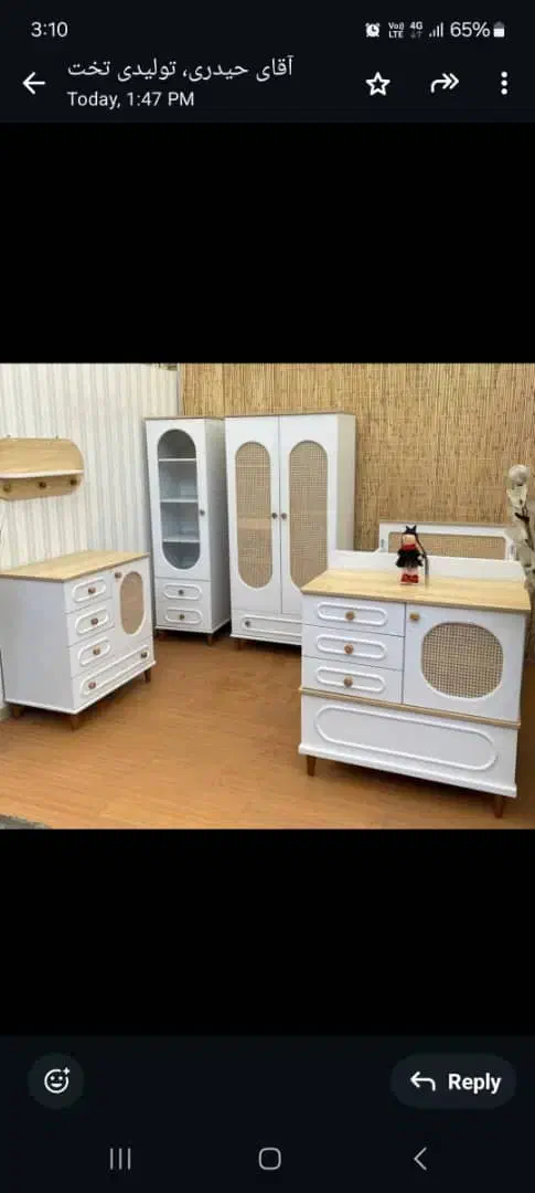 تخت و کمد نوزاد و نوجوان (تولیدی)|تخت و سرویس خواب|شیراز, سلطان آباد|دیوار