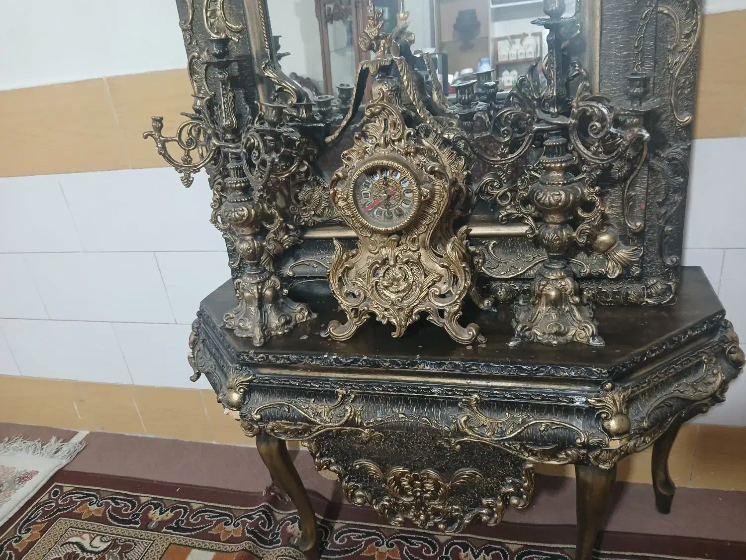 فروش اینه کنسول|مبلمان خانگی و میز عسلی|اصفهان, باغ فدک|دیوار