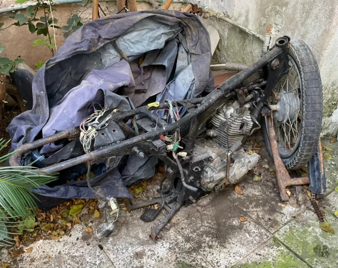 انجین و شاسی کاوازاکی شکاری چهار زمانه ۱۵۰|موتورسیکلت|رشت, پیرسرا|دیوار