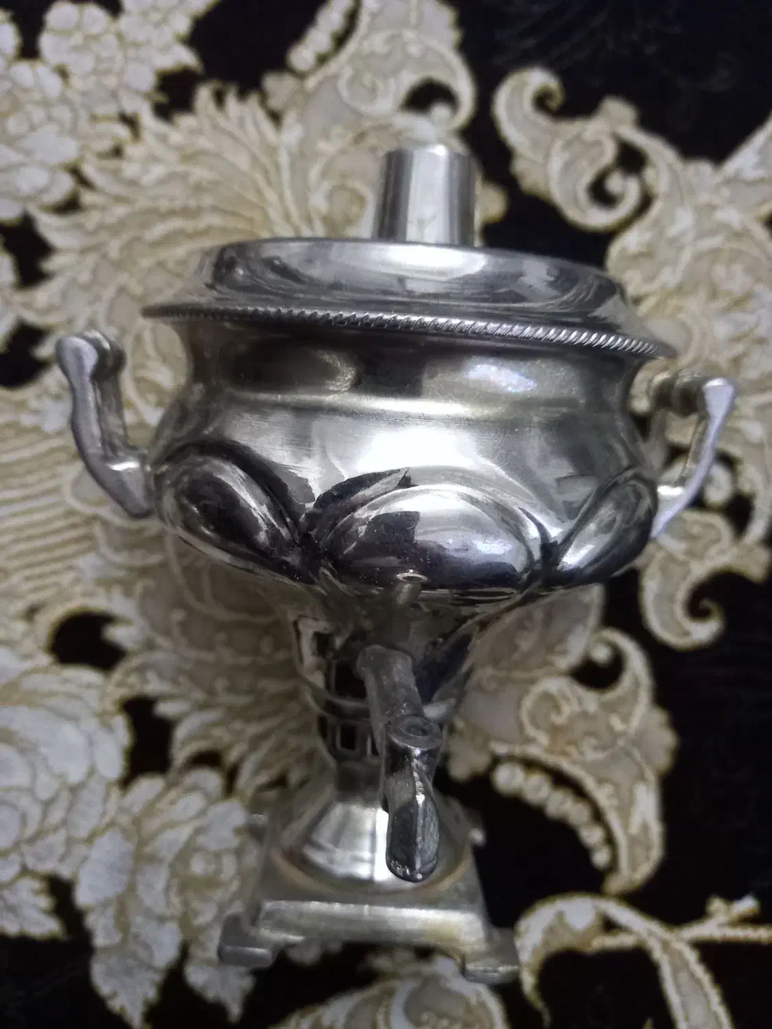 فروش دو گلدان کوچک وسماور وقوری وپارچ  دکوری قدیمی|کلکسیون اشیاء عتیقه|تهران, طیب|دیوار