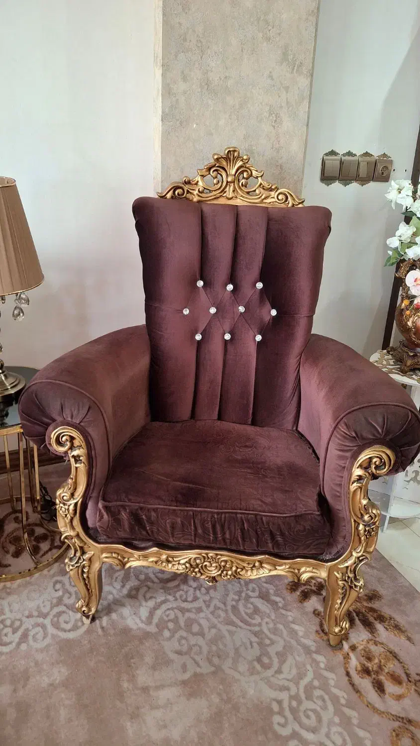 مبل ۵نفره  مدل شزلون|مبلمان خانگی و میز عسلی|کرمان, |دیوار