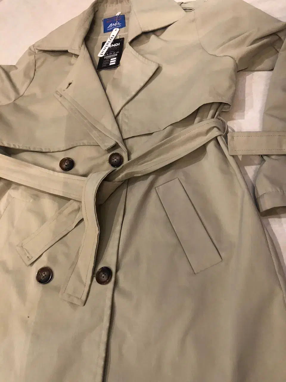 بارونی سایز۴۴رنگ سبز ماچا نو با مارک|لباس|رشت, امین الضرب|دیوار