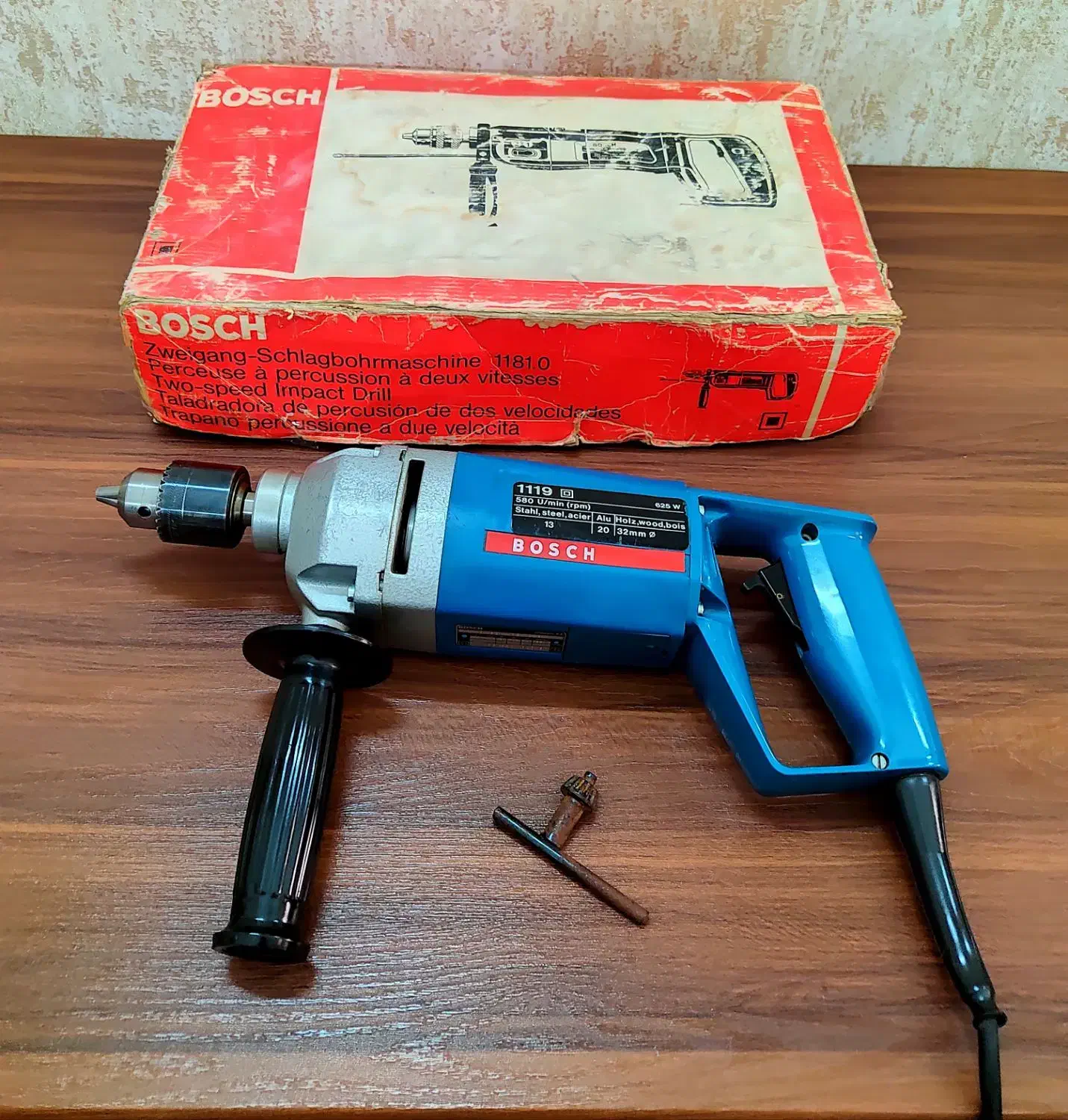 دریل دلر بوش مدل 1119 آلمان غربی سابق پلاک فلزی نو|کلکسیون اشیاء عتیقه|قم, کیوانفر|دیوار