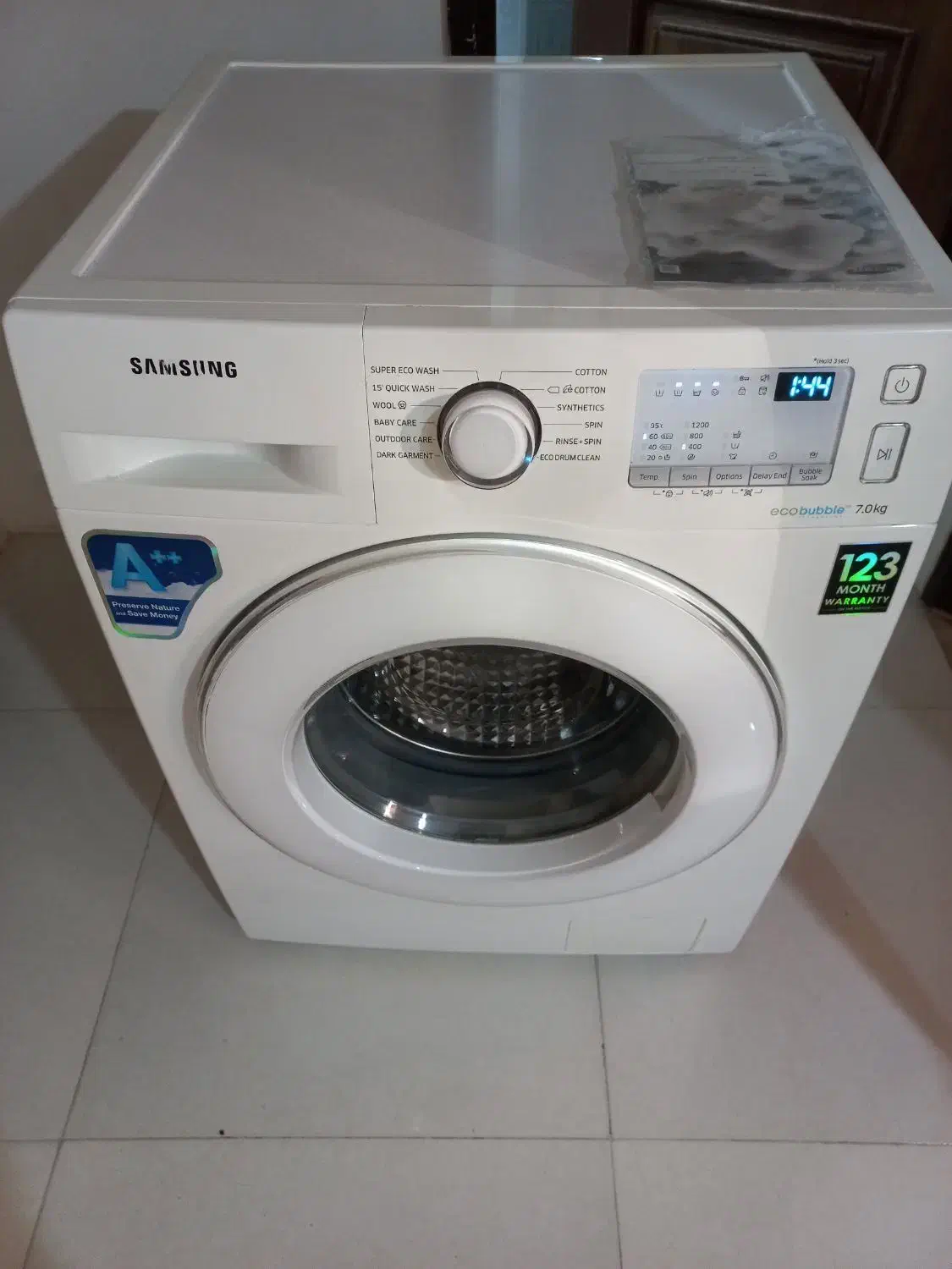 لباسشویی ۱۰ ماه کار سامسونگ تاچ لمس مناسب جهیزیه|ماشین لباسشویی و خشک‌کن لباس|مشهد, شریف|دیوار