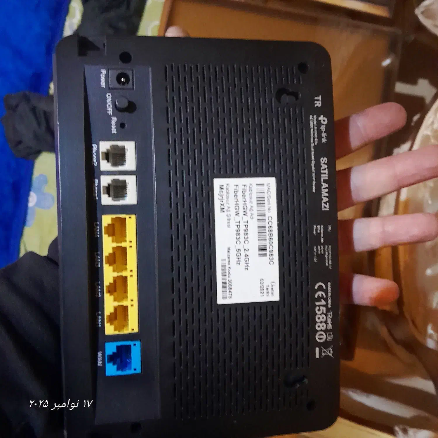 مودم جدید چند کاناله فول فیبر نوری و و رتورHuawe|مودم و تجهیزات شبکه|کرج, گلشهر|دیوار