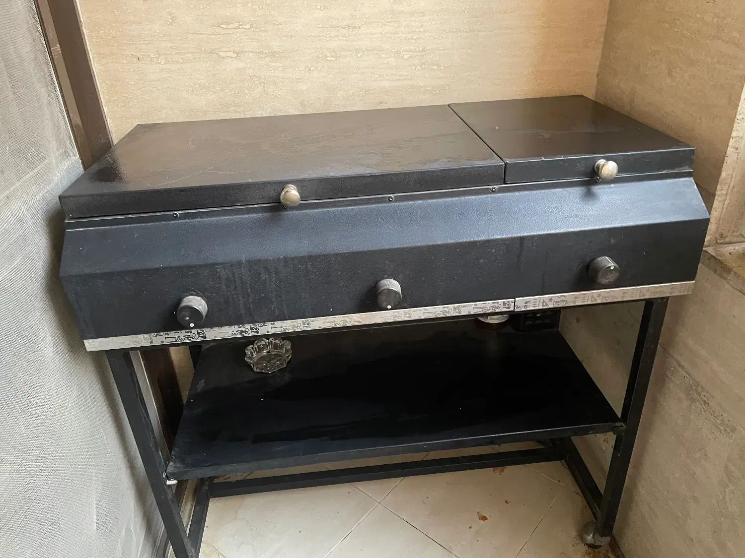 باربیکیو همراه با اجاق گاز یک شعله|اجاق گاز و لوازم برقی پخت‌وپز|تهران, زعفرانیه|دیوار