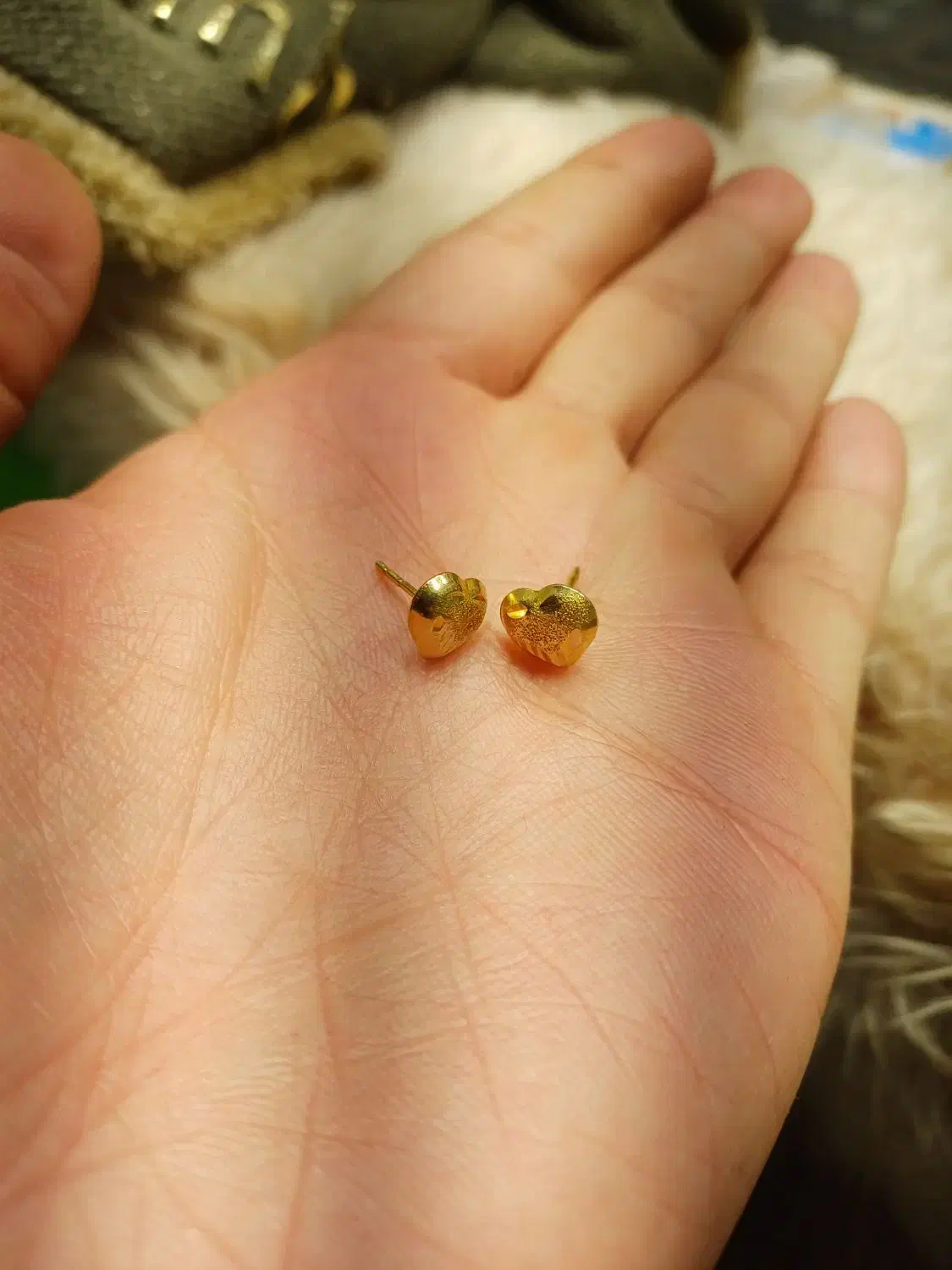 گوشواره قلب تمیز در حد نو|جواهرات|اهواز, عامری|دیوار