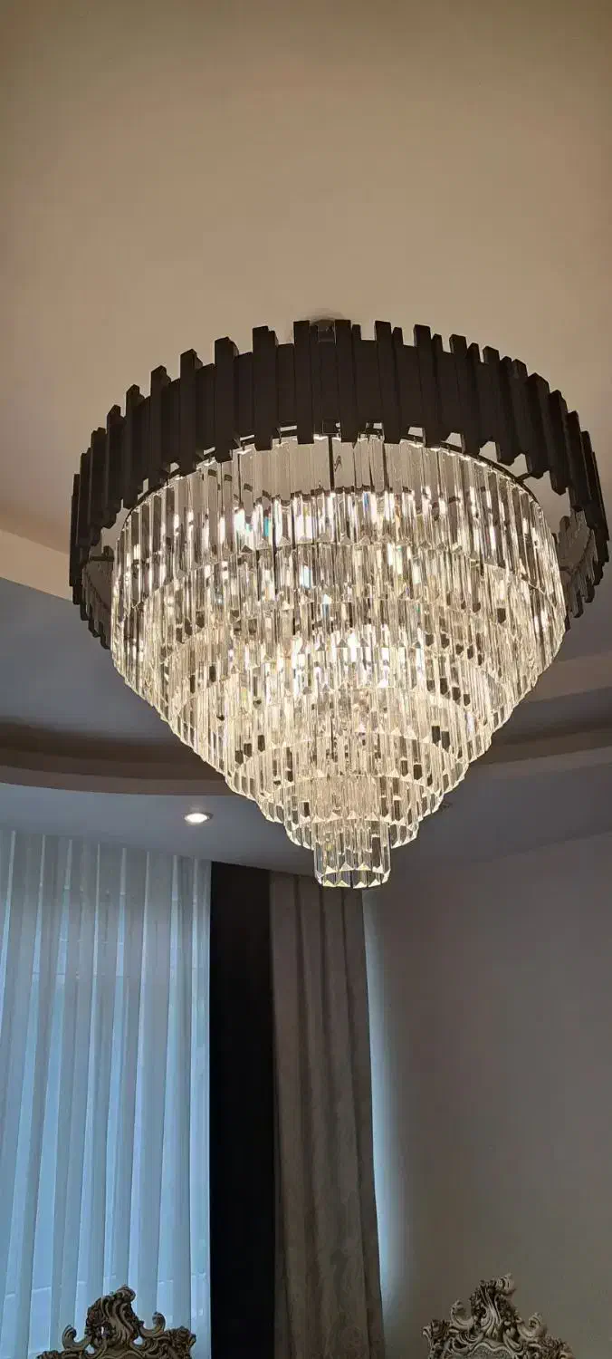 لوستر قطر ۸۰ سانت طرح اسپانیایی|لوستر و چراغ آویز|کرج, عظیمیه|دیوار