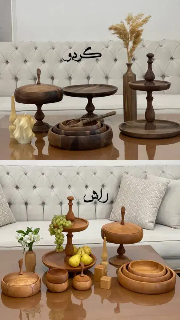 عرضه مستقیم ظروف چوبی و پذیرایی|ظروف سرو و پذیرایی|شیراز, شهرک گلشن|دیوار