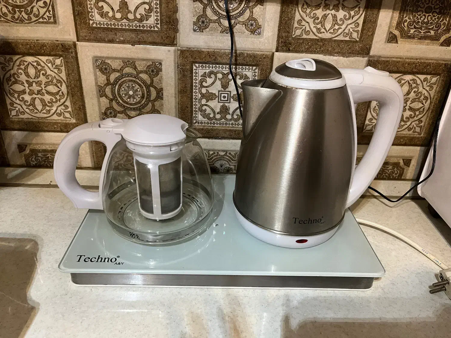 چاییساز برند Techno|سماور، چای‌ساز، قهوه‌ساز|رشت, هلال احمر|دیوار