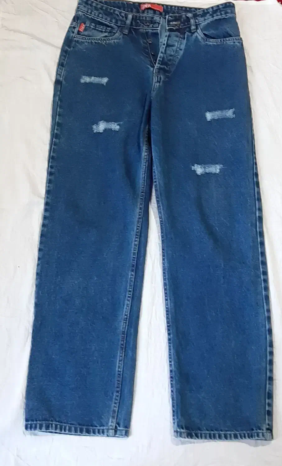 شلوار جین بگ زاپدار ZARA|لباس|سنندج, |دیوار