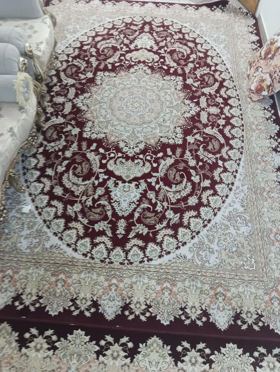 فرش کرم زرشکی ۷۰۰ شانه|فرش|تهران, صاحب الزمان|دیوار