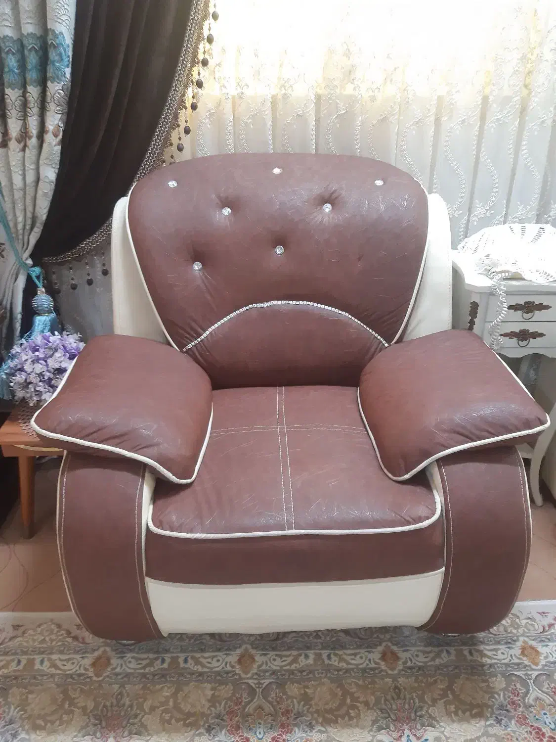 مبل چرم ۷ نفره|مبلمان خانگی و میز عسلی|لنگرود, |دیوار