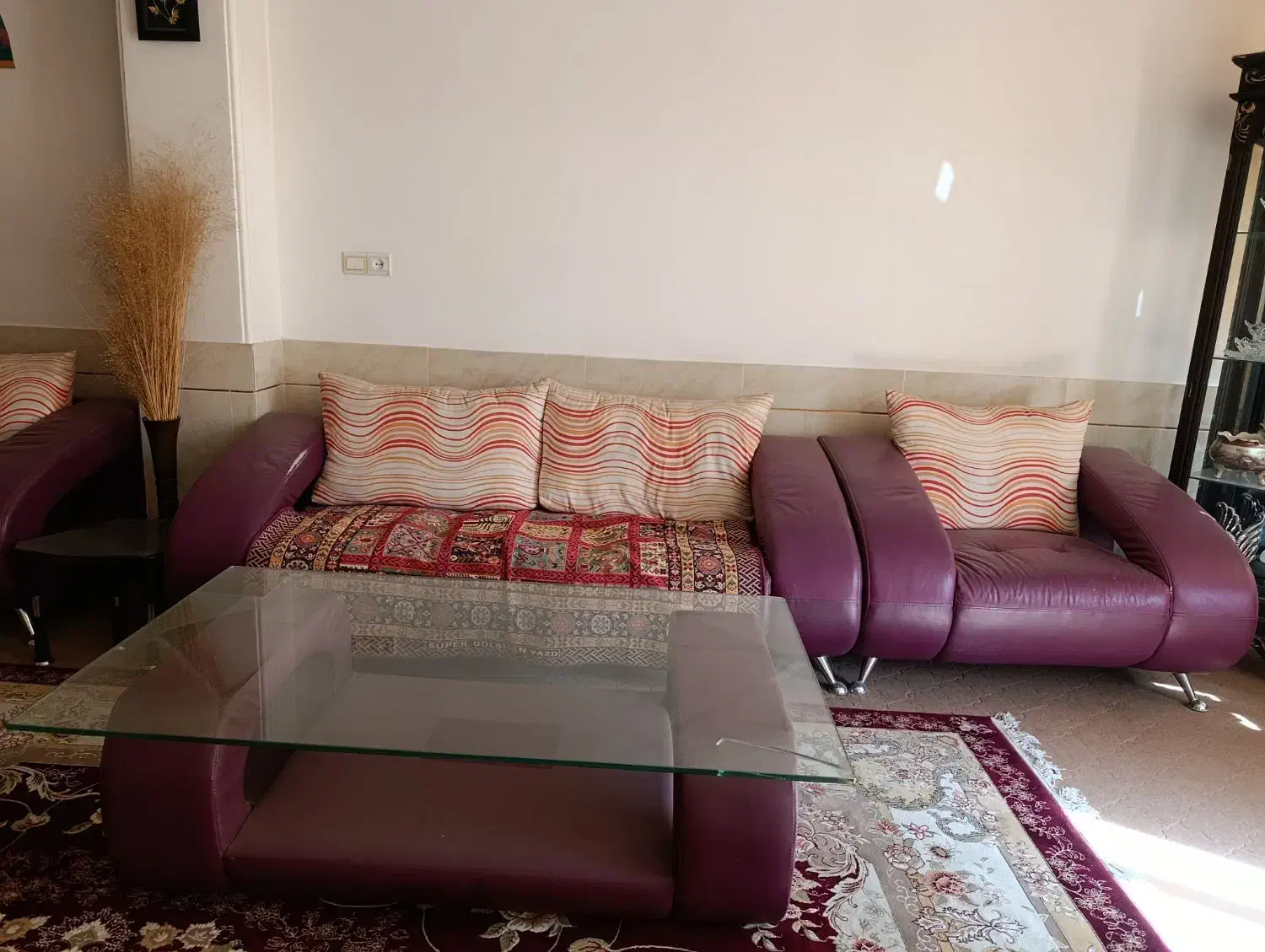 مبل چرم ۷نفره شهرضا|مبلمان خانگی و میز عسلی|شهرضا, |دیوار