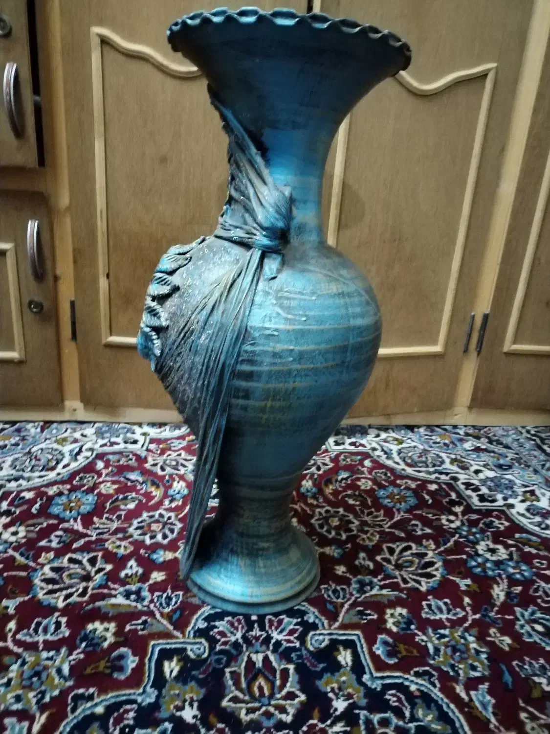 کوزه زینتی (خمره) به ارتفاع 75 سانتی متر|صنایع دستی و سایر لوازم تزئینی|ری, علایین|دیوار