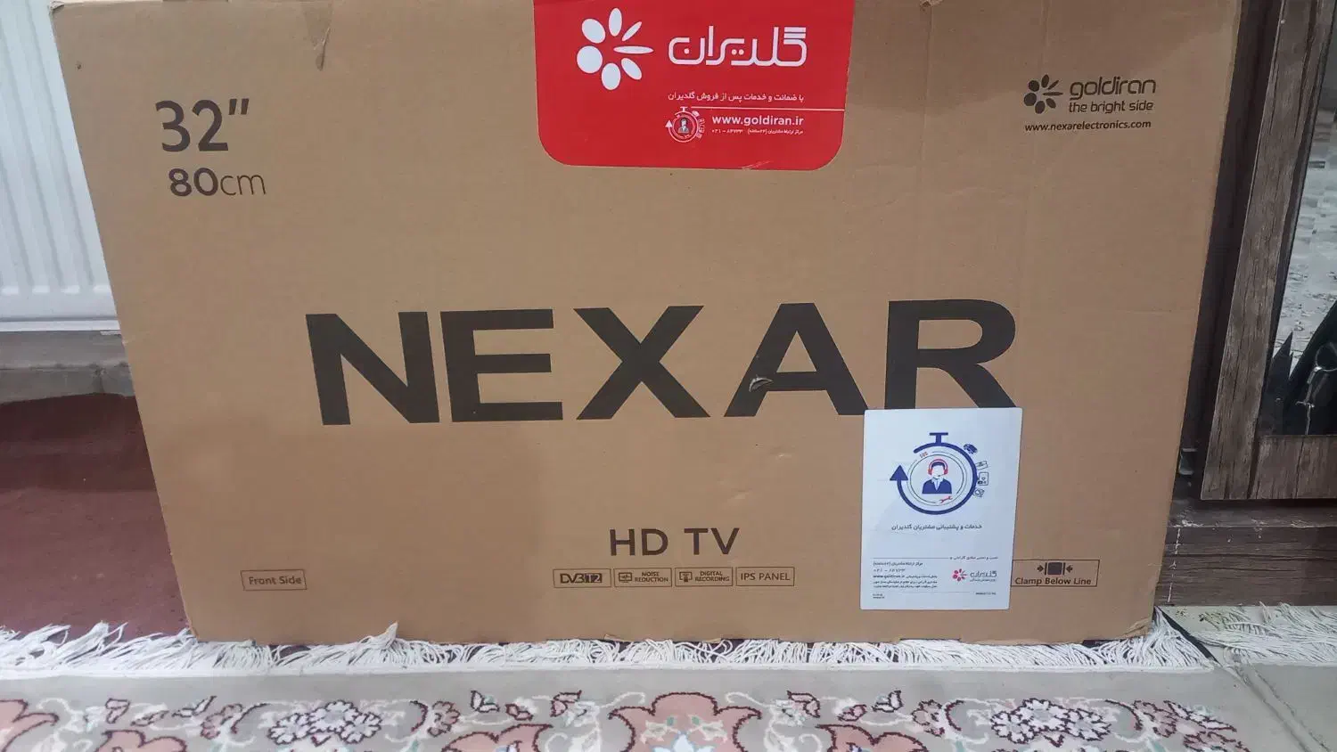 تلویزیون ال ای دی نکسار گلدیران ۳۲ اینج کم کارکرد|تلویزیون و پروژکتور|هشتگرد, فاز ۷ مهستان|دیوار