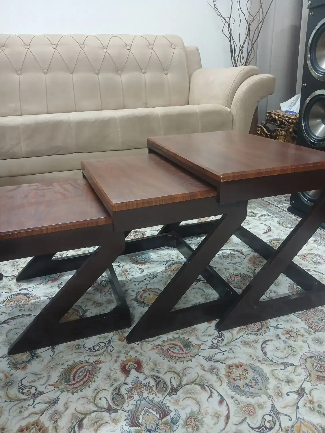 میزجلومبلی وعسلی|مبلمان خانگی و میز عسلی|شاهین‌شهر, شهرک ردانی پور|دیوار