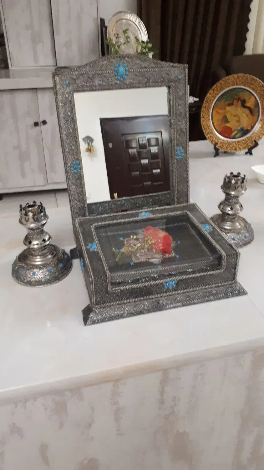 اینه و شمعدان|آینه|مشهد, جاهد شهر|دیوار