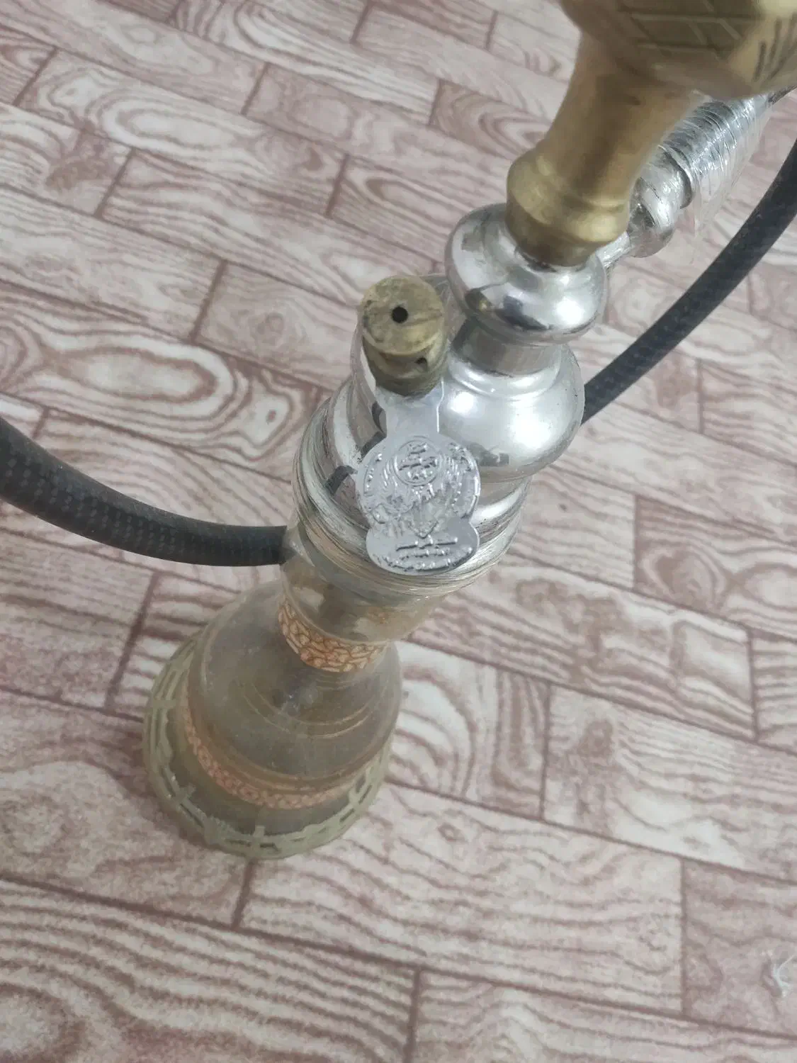 قلیان سوپاپی تنه برنج اصلی|کلکسیون و سرگرمی|امیدیه, |دیوار