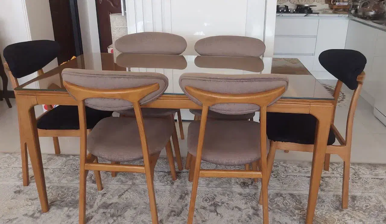 میز غذا خوری شش نفره|میز و صندلی غذاخوری|قم, پردیسان|دیوار