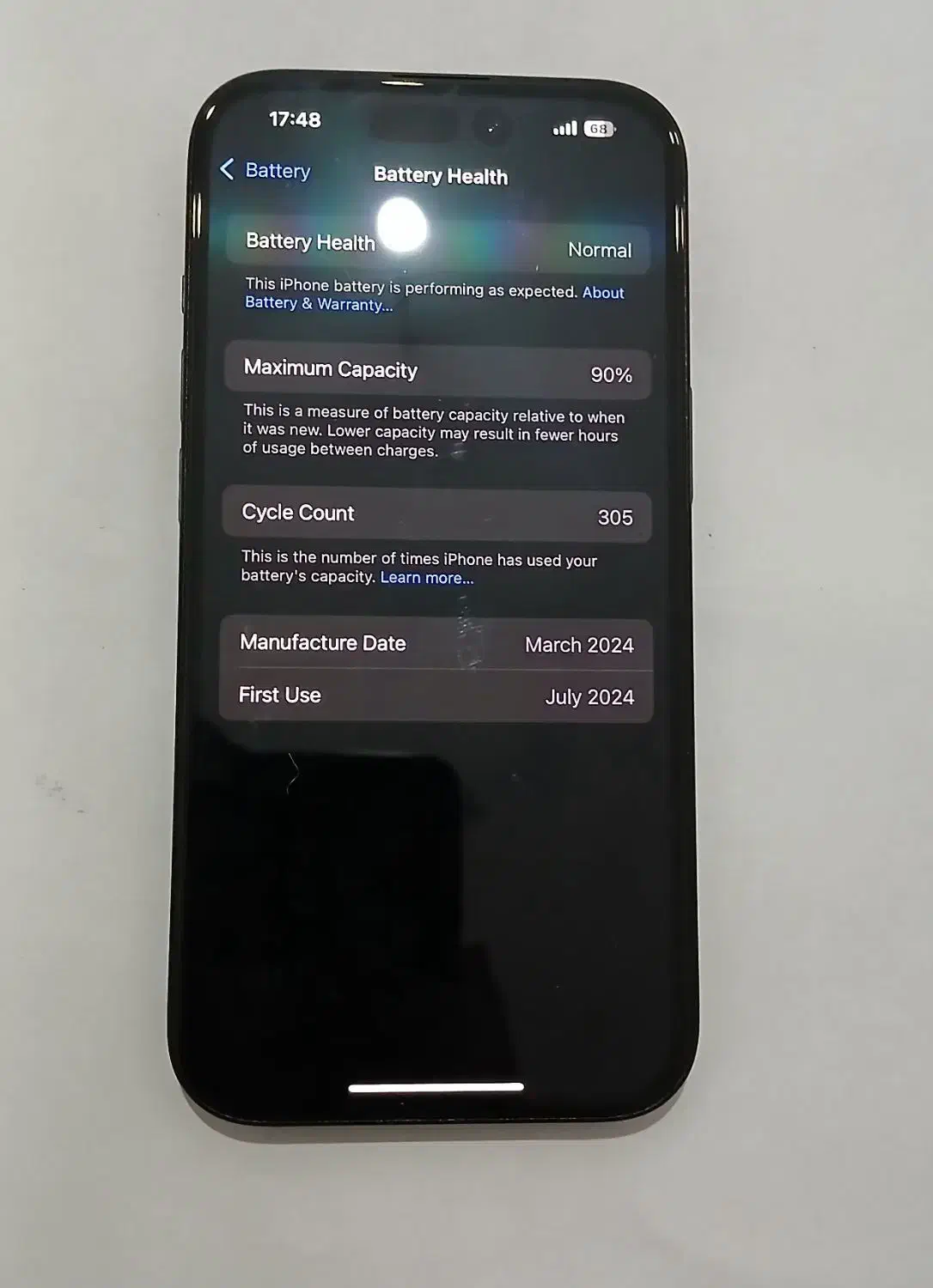 آیفون ۱۵ نرمال مشکی|موبایل|ایلام, |دیوار