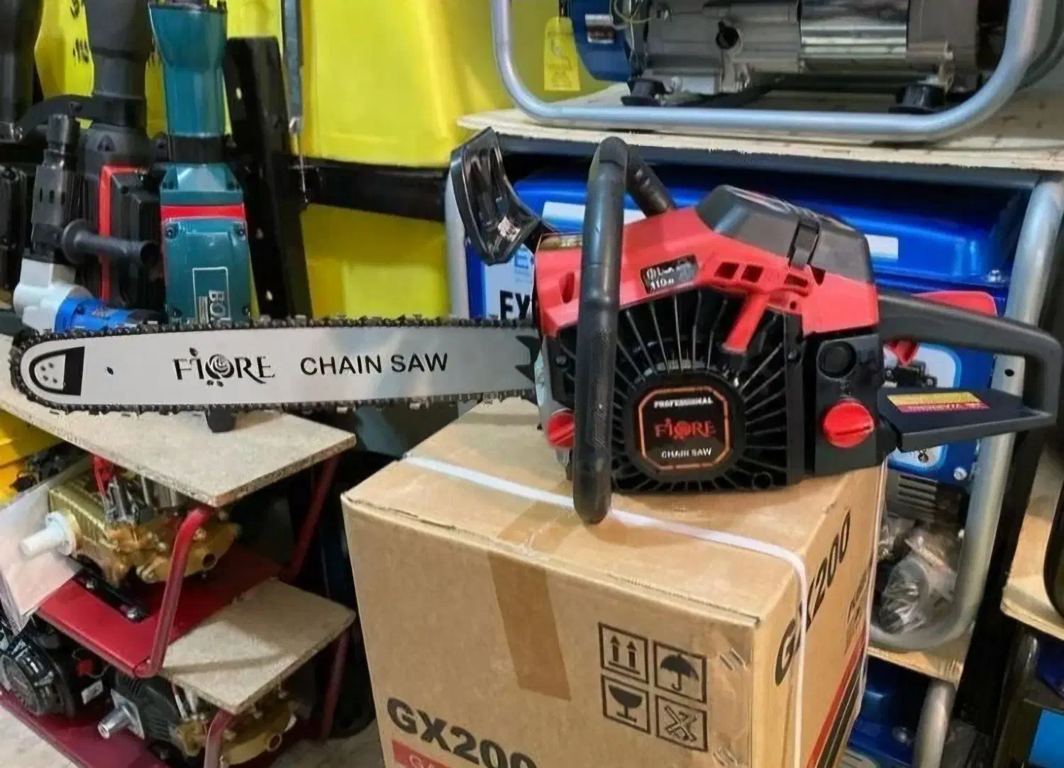 اره موتوری بنزینی برقی زنجیری فیوره 58 سی سی اصلی|ماشینآلات صنعتی|تهران, شهرک ولیعصر جنوبی|دیوار