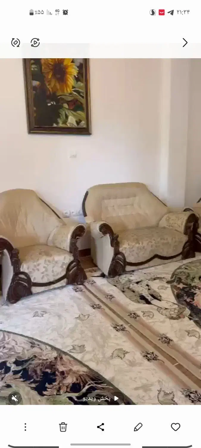 فروش مبل|مبلمان خانگی و میز عسلی|چاف و چمخاله, |دیوار