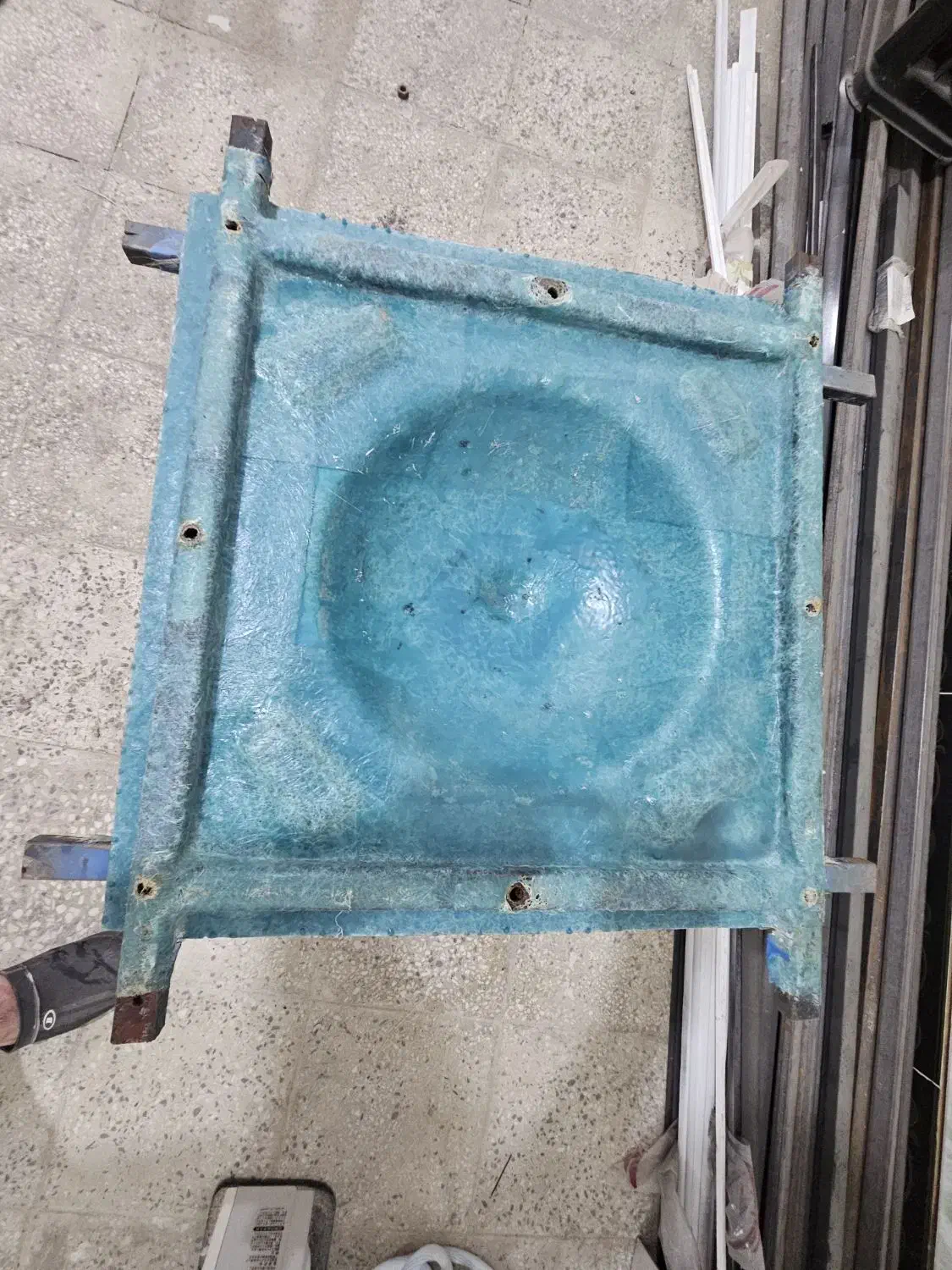 لوازم کارگاه تولید سنگ مصنوعی و روشویی گرانیتی|ابزارآلات|اهواز, شهرک نفت|دیوار