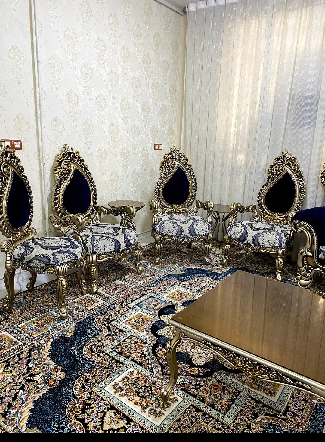 ۴تخته فرش ۱۲متری بامبلمان ۹نفره|فرش|دورود, |دیوار