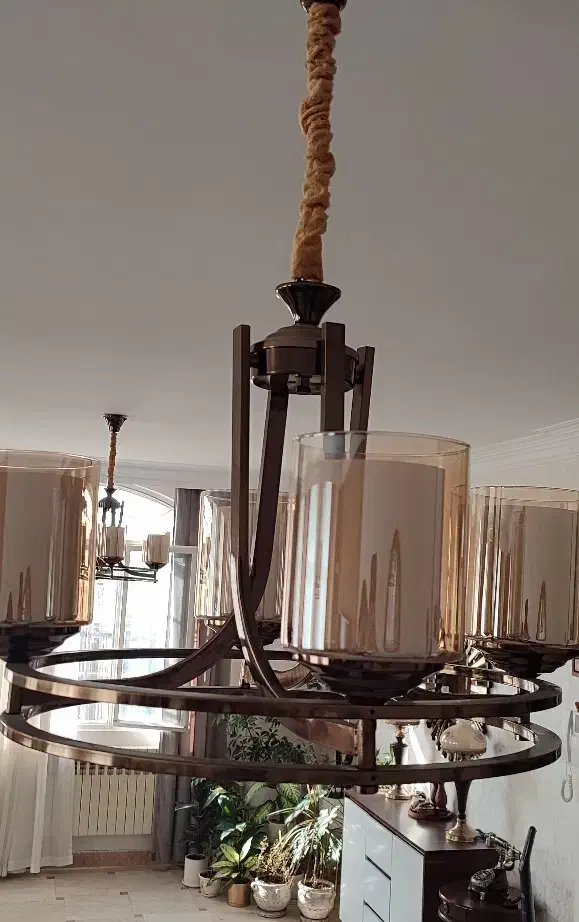 4 تا لوستر رنگ برنز|لوستر و چراغ آویز|تهران, جنت‌آباد شمالی|دیوار