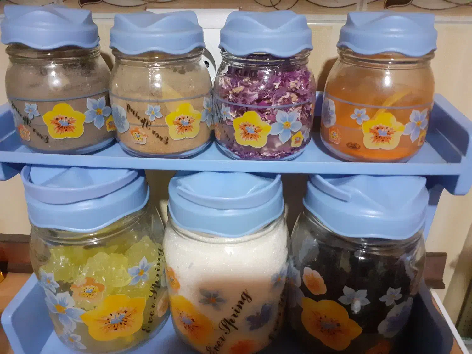 جاادویه های شیشه ای خوشگل کاملا نو وسالم|ظروف سرو و پذیرایی|خوی, |دیوار