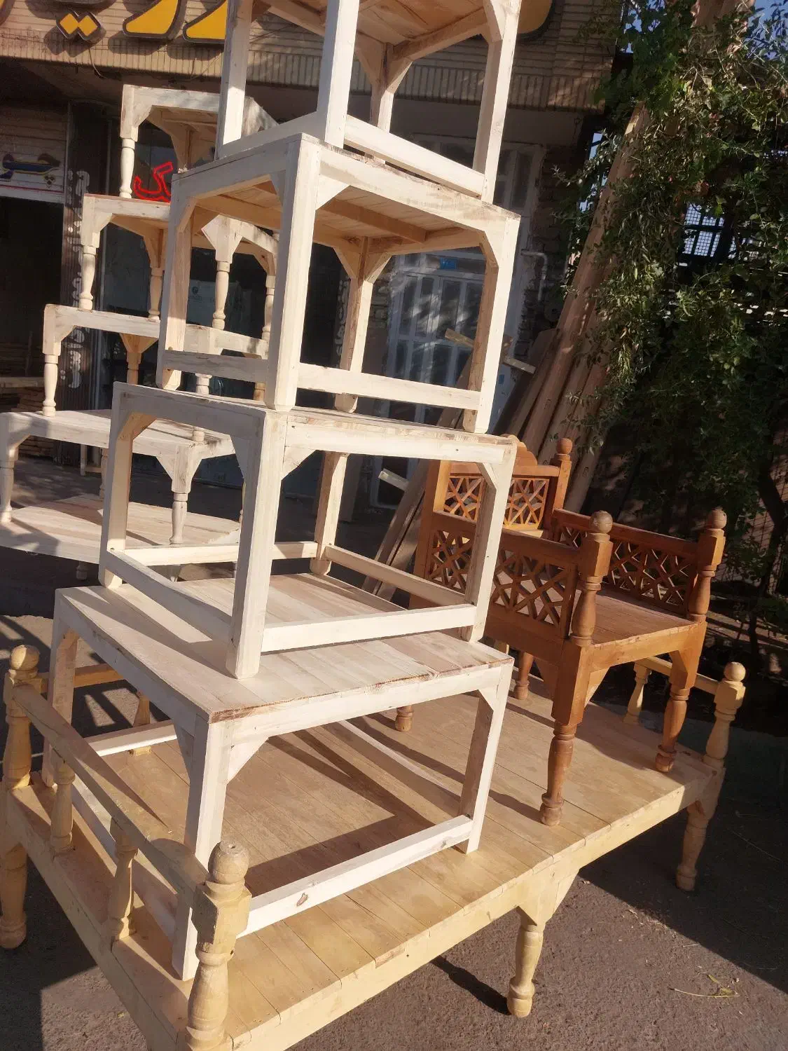 کرسی چوبی درابعادمختلف|عمدهفروشی|قم, آذر (نکویی)|دیوار