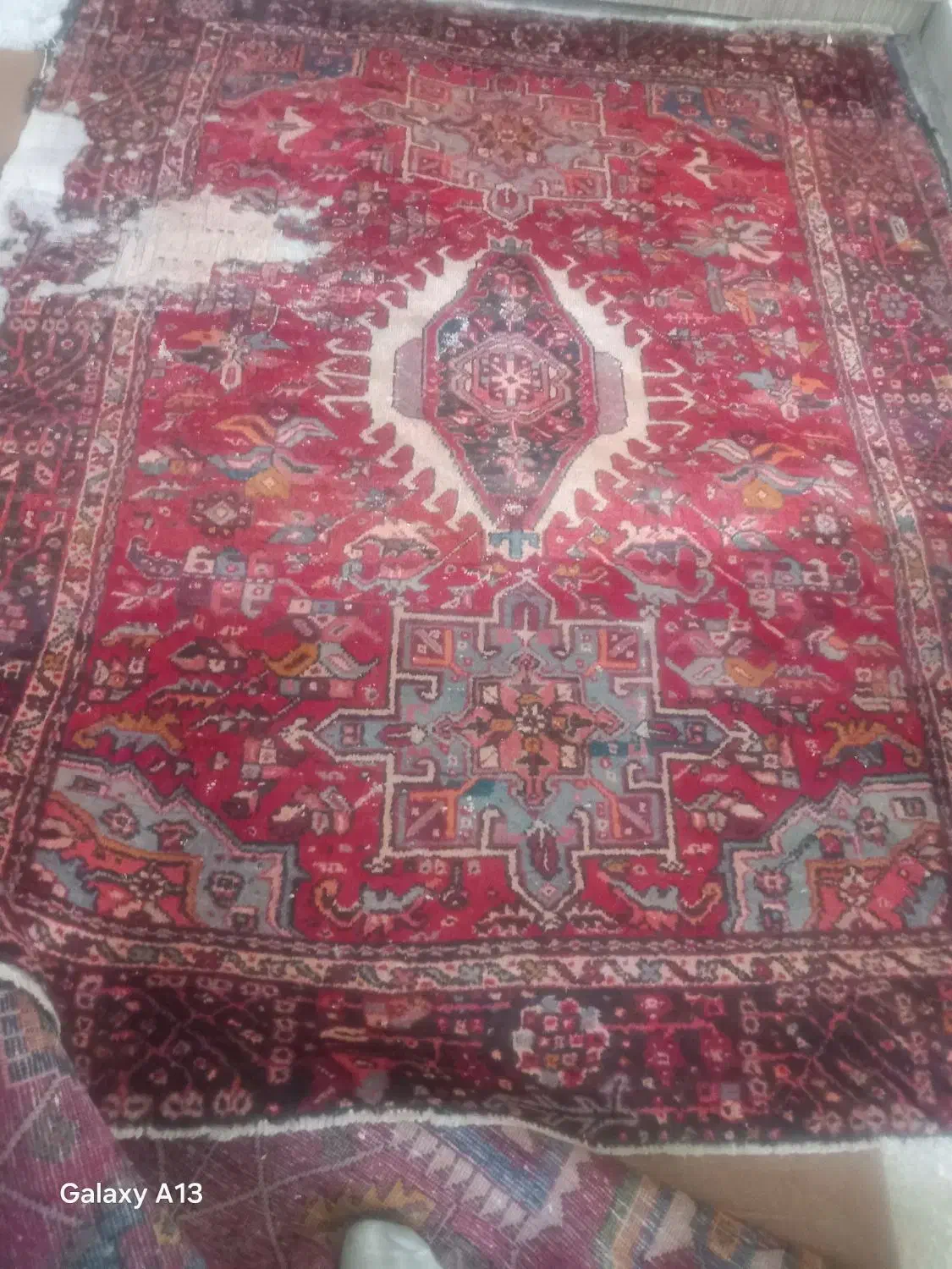 ف ش دستباف|فرش|قرچک, صالح آباد|دیوار