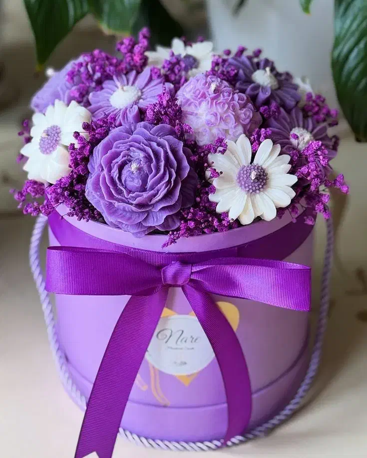 باکس گل شمعی روز مادر+شمع یلدایی|صنایع دستی و سایر لوازم تزئینی|بجنورد, |دیوار