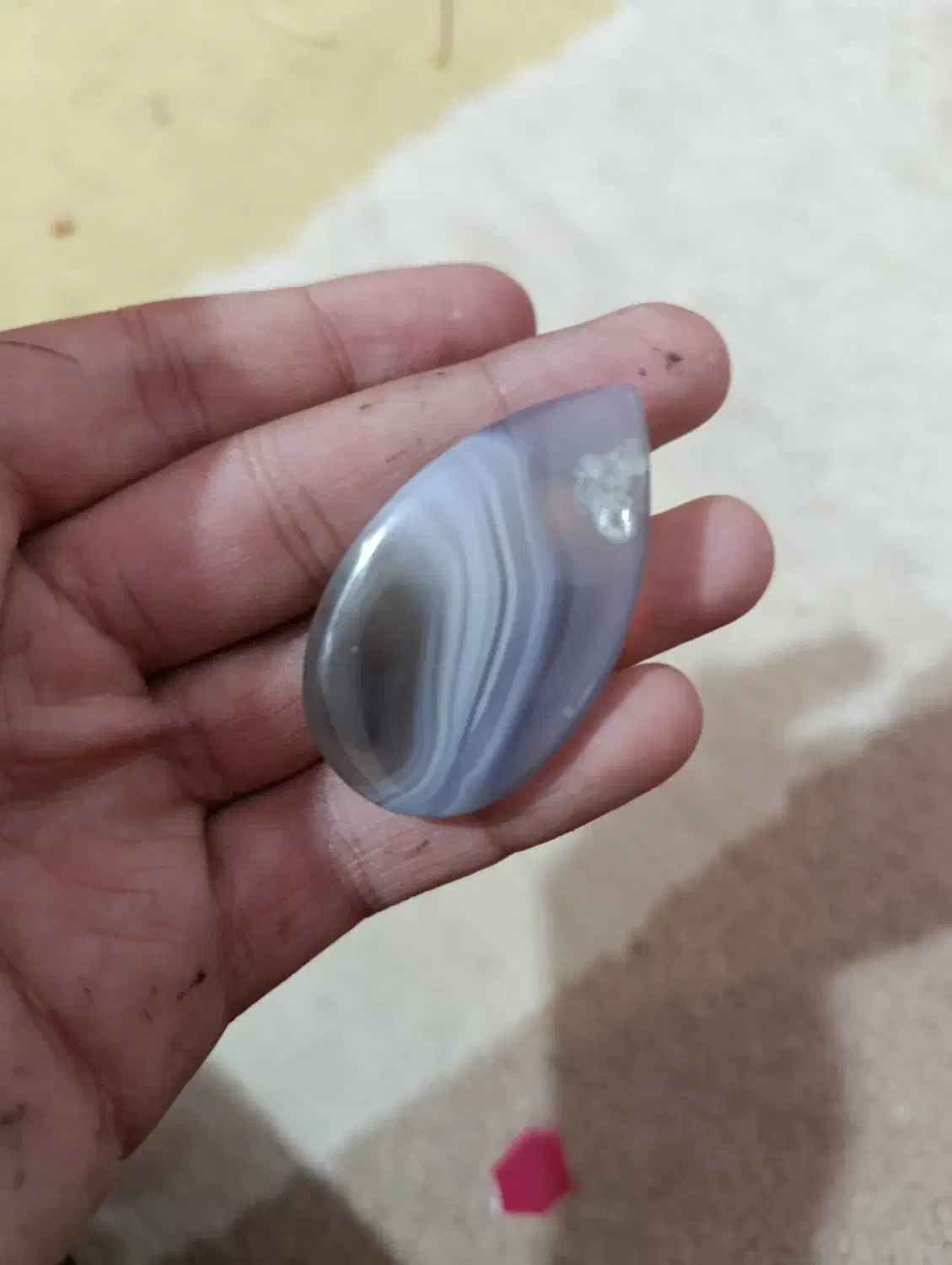 نگین گردنبند زیبا عقیق دو رنگ|جواهرات|رفسنجان, |دیوار